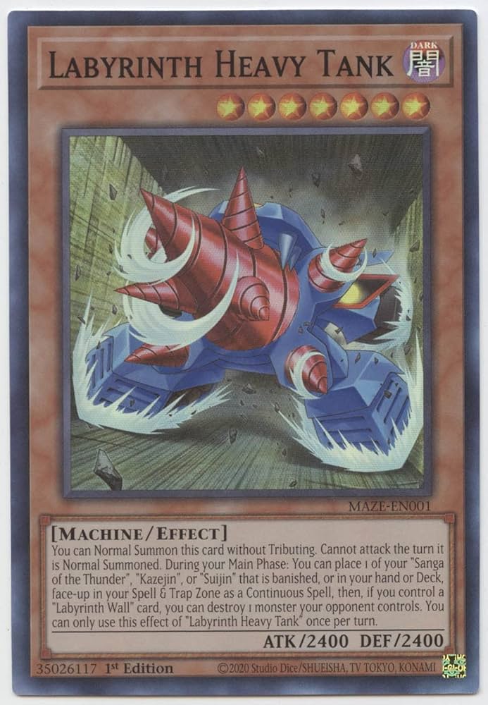 YU-GI-OH! Labyrinth Heavy Tank - MAZE-EN001 - Super Rare
